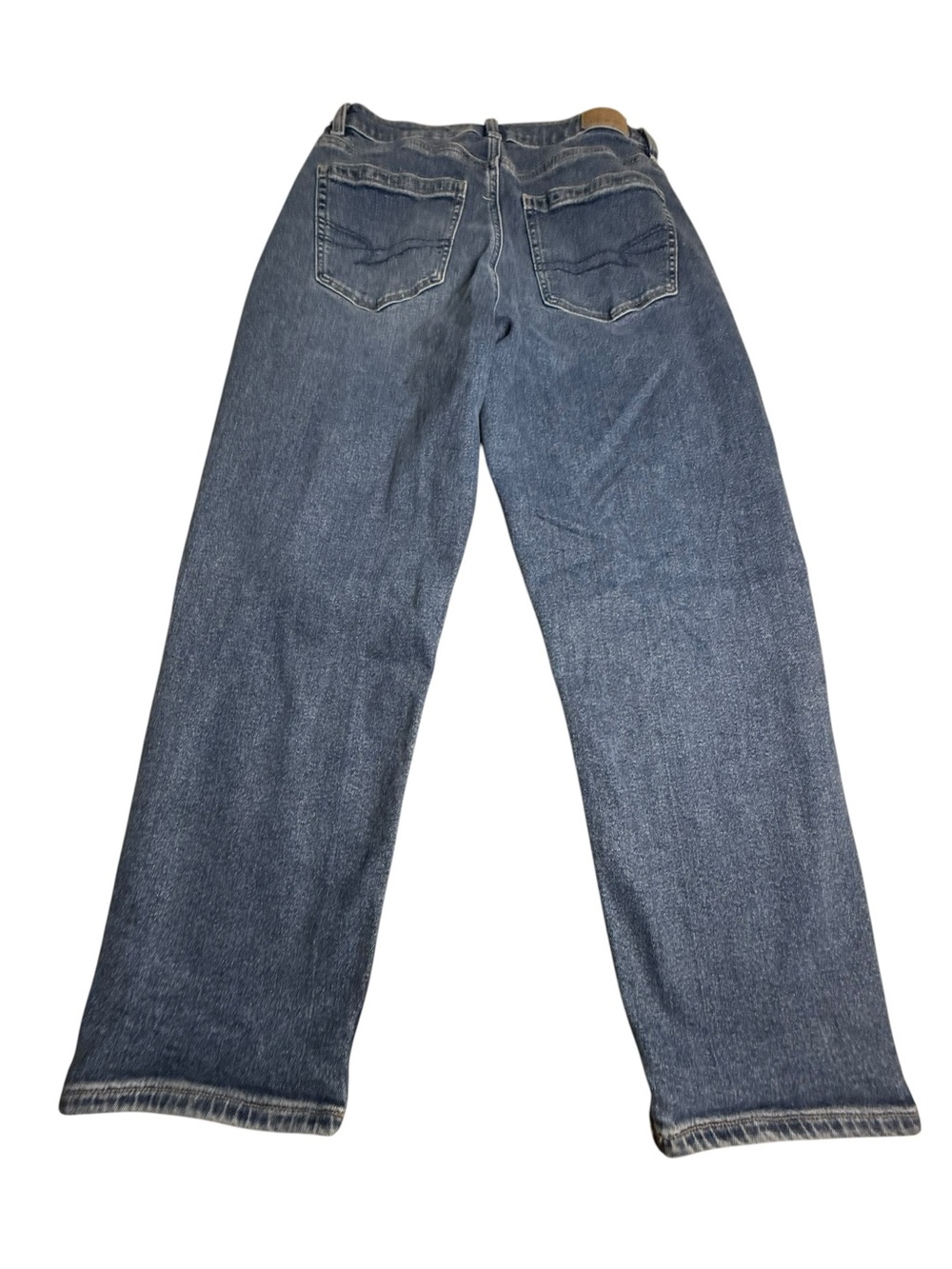 American Eagle Outfitters Women's Straight Leg Jeans - Medium Blue Wash - Picture 2 of 8